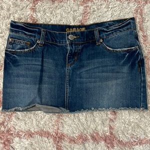 Denim mini skirt